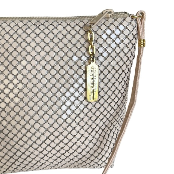 WHITING & DAVIS International Vintage Y2K Mini Crossbody Bag Mesh Blush Pink - Picture 9 of 14